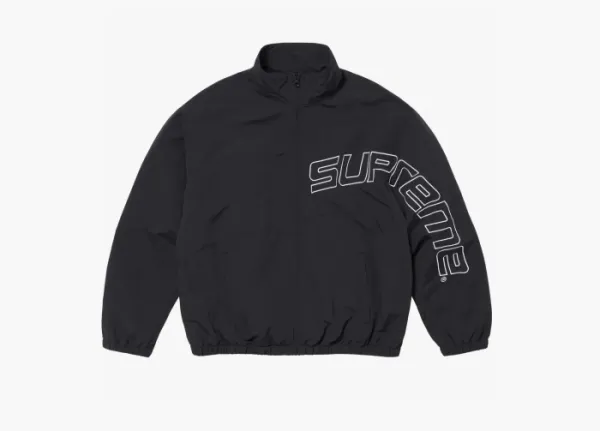 Supreme Curve Track Jacket  Black