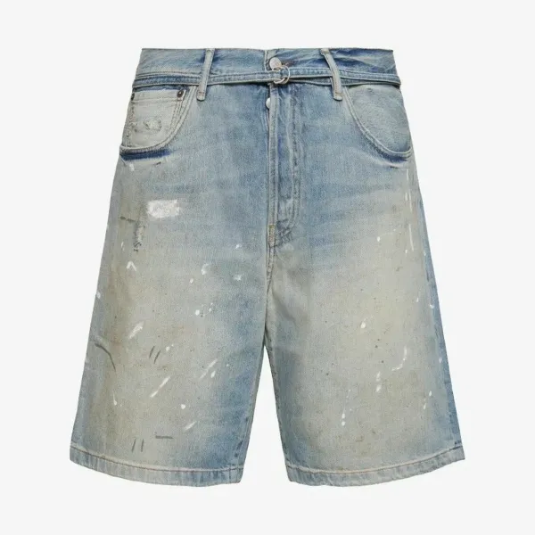 Acne Studios Roland Denim Shorts Light Blue
