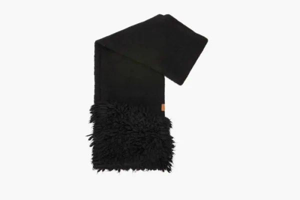 Loewe Scarf in Alpaca Blend Black