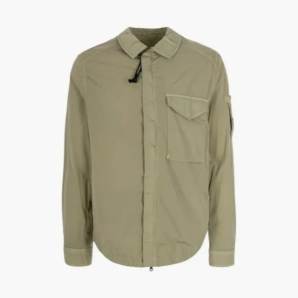 C.P. Company Flap-Pocket Overshirt Bronze Green