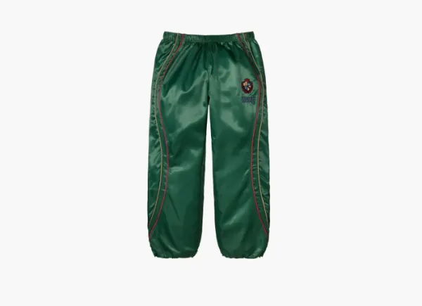 Supreme Satin Track Pant Green