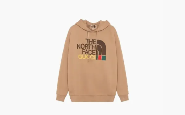 Gucci x The North Face Cotton Hoodie Brown