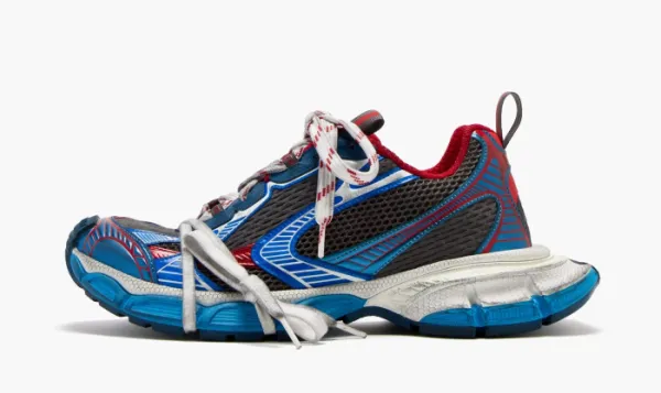 Balenciaga 3XL Sneaker Worn-Out - Blue Red