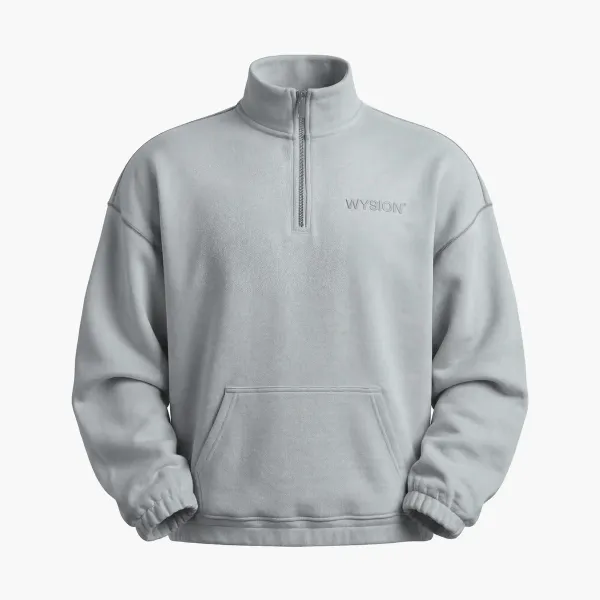 WYSION ZIP SWEATSHIRT SKY GREY