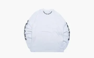 Chrome Hearts Scroll Neck Pocket Logo Long Sleeve White