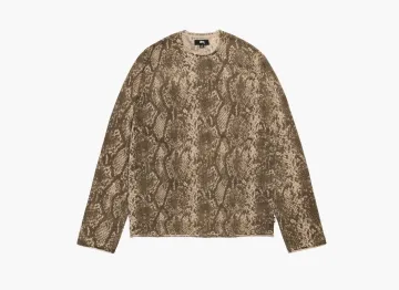 Stussy Python Fine Wool Sweater Khaki