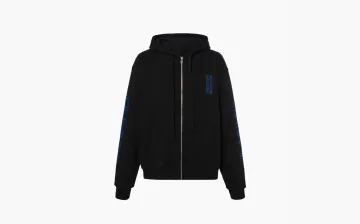 Chrome Hearts Thermo Hoodie Met Rits Zwart Black