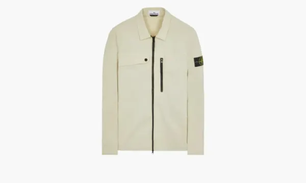 Stone Island Zip Shirt Jacket White