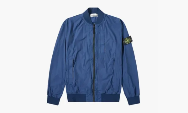 Stone Island Skin Touch Bomber Jacket Blue Marine