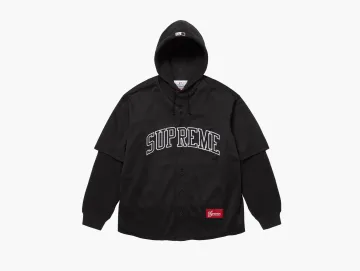 Supreme x Chicago White Sox Hooded Baseball Jersey Black