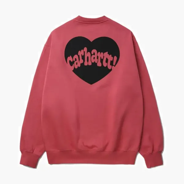 Carhartt WIP Heart Sweatshirt Pink