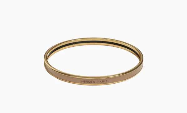 Hermès enamel bracelet Gold
