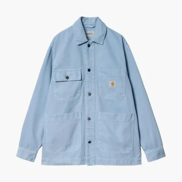 Carhartt WIP Garment-Dyed Garrison Coat Light Blue