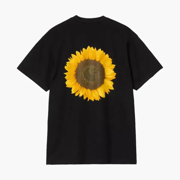Carhartt WIP Sunflower Back Print T-Shirt Black