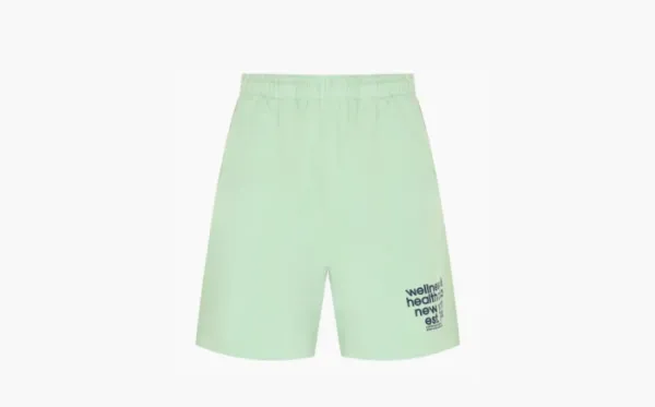 Sporty & Rich Logo-print Elasticated-waist Shorts Green