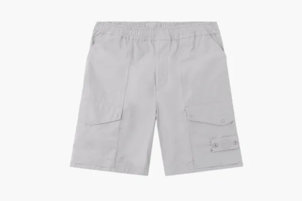 Stone Island All-Weather Cotton Canvas S.I.Ghost Shorts Dust Grey