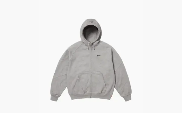 Supreme X Nike Zip Up Hooded Gray