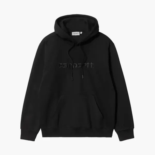 Carhartt WIP Hooded Sweatshirt Black Tonal Logo
