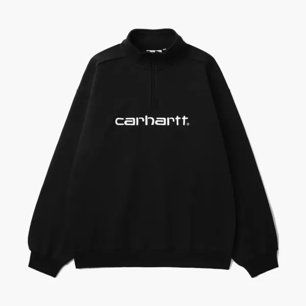Carhartt WIP Script Half-Zip Sweatshirt Black