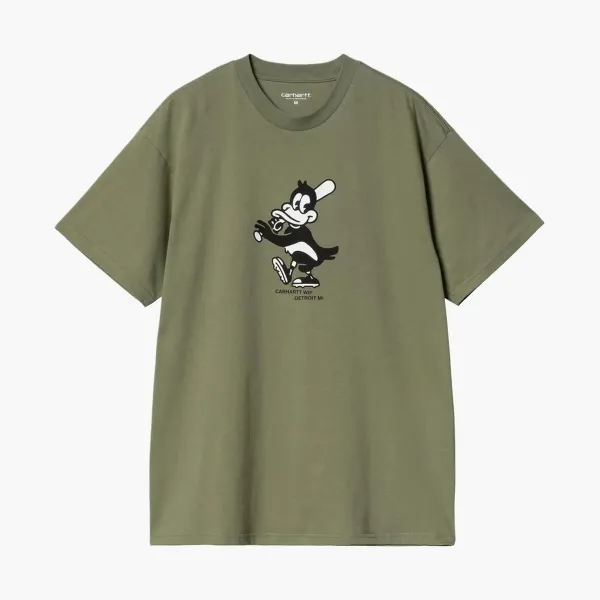 Carhartt WIP Home Run Mascot T-Shirt Olive