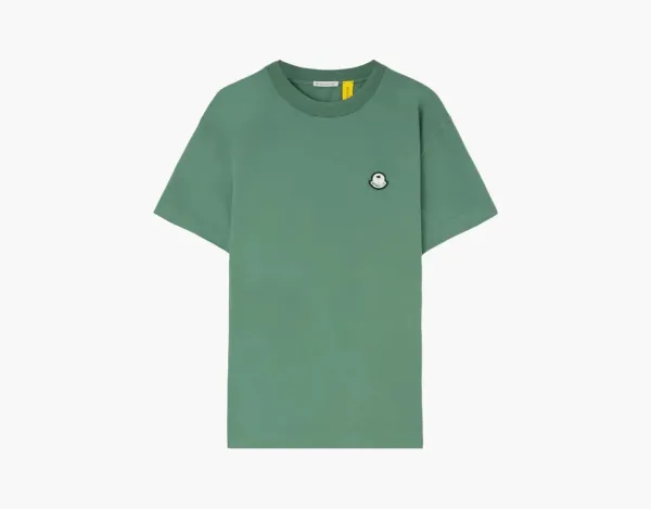 Moncler x Palm Angels Logo Patch T-Shirt Green