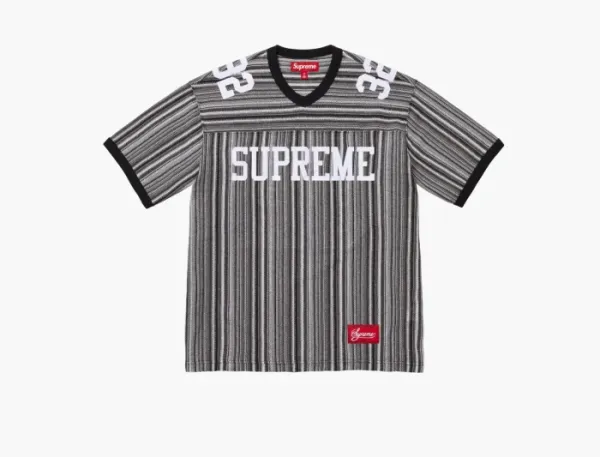Supreme Open Knit Football Top  Black
