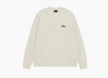 Stussy Raglan Thermal Long-Sleeve Crew Bone