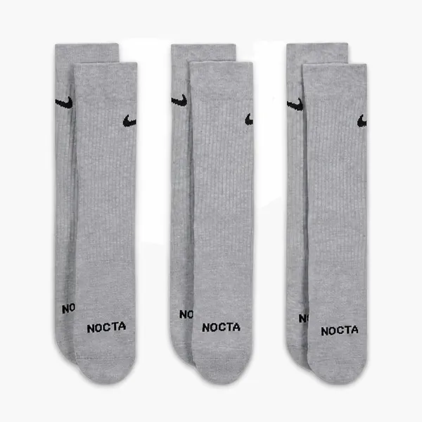 Nike x NOCTA Crew Socks 3-Pack Grey