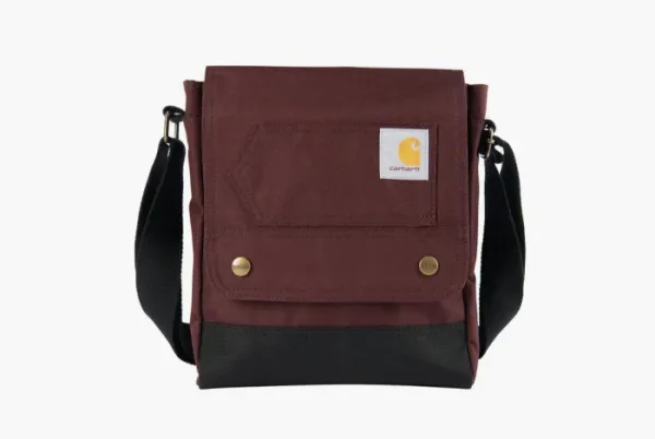 Carhartt Crossbody Snap Bag Burgundy
