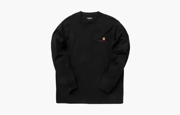 Carhartt WIP Chase Logo Long Sleeve Black