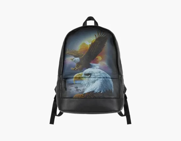 Supreme x MM6 Maison Margiela Eagle Leather Backpack Black