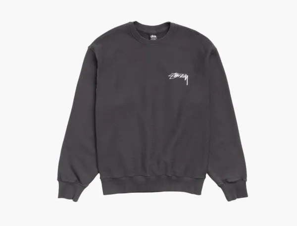 Stussy Skate Stack Crew Faded Black