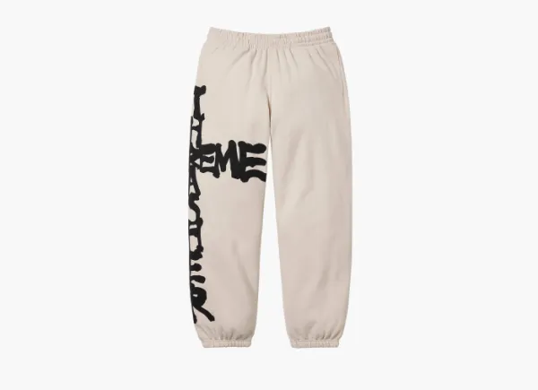Supreme x Thrasher Sweatpant Stone