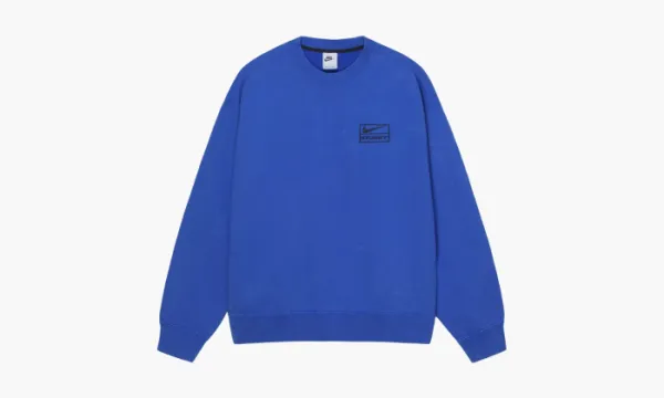 Nike X Stussy Acid Wash Crew Fleece Blue