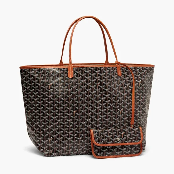 Goyard Saint Louis Tote GM Black & Tan