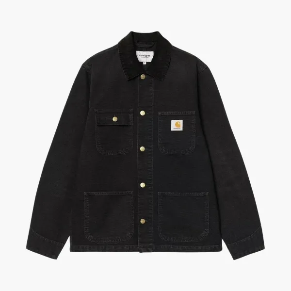 Carhartt WIP Michigan Coat Black Stone Washed