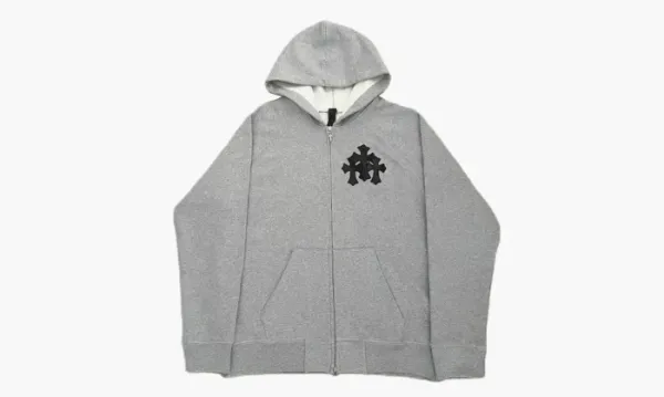 Chrome Hearts Zip Up Hoodie Grey