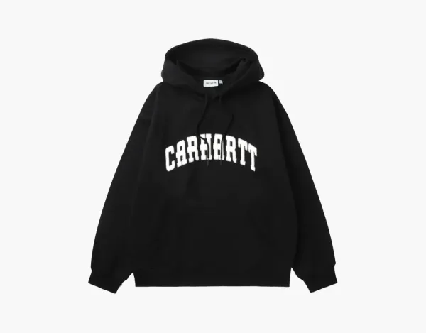Carhartt WIP College Arch Logo Hoodie Black