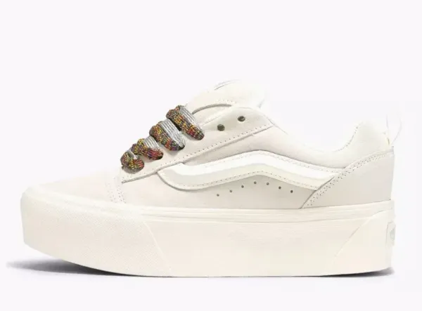 Vans Knu Stack White Multi-Color Laces