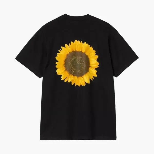Carhartt WIP Sunflower Back Print T-Shirt Black
