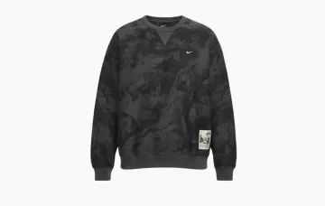 Nike Solo Swoosh Fleece Crewneck Sweatshirt Gray