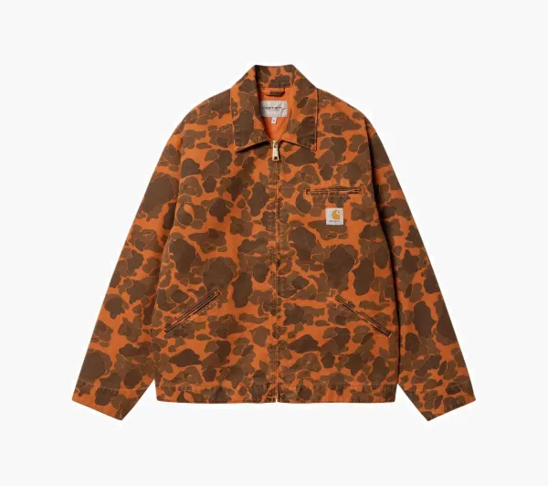 Carhartt WIP Duck Detroit Jacket Camo Orange