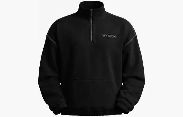WYSION ZIP SWEATSHIRT ONYX BLACK