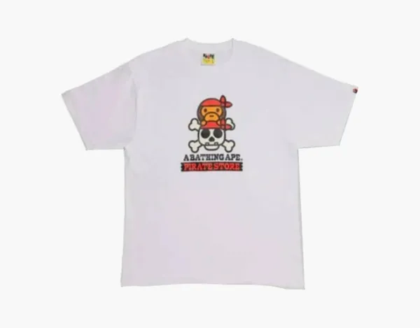 A Bathing Ape Pirate Store Milo Tee White