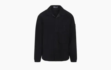 Stone Island Wrinkled Ovtrshirt Black
