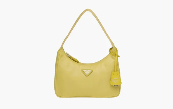 Prada Re-Edition 2000 Nylon Shoulder Mini Bag Yellow