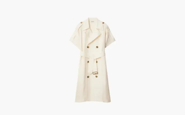 Burberry Viscose Trench Dress Beige