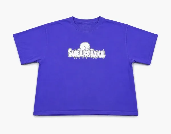 Superrradical OG Casper Ghost Logo T-Shirt Purple