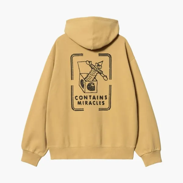 Carhartt WIP Stamp Contains Miracles Hoodie Sand