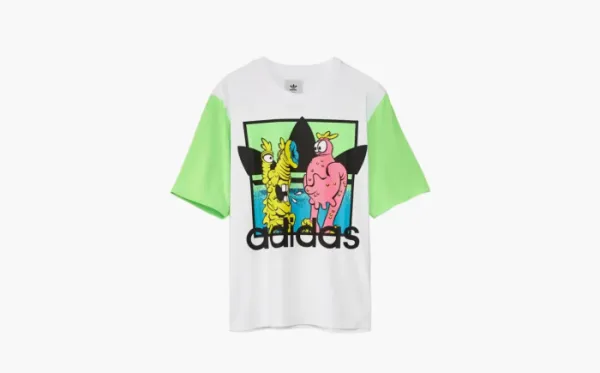 Adidas Originals X Jeremy Scott T-Shirts White Green